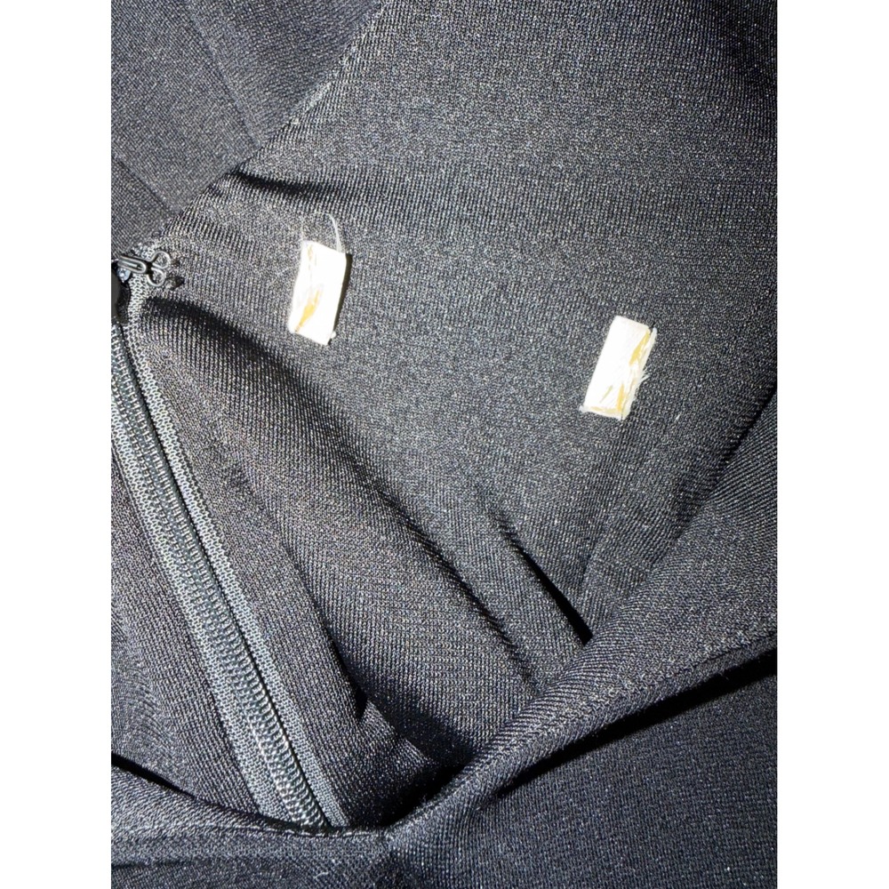 Erin Fetherston Mini Dress Women XS Black Mesh Cutout Skater LBD Party Cocktail - Picture 8 of 10